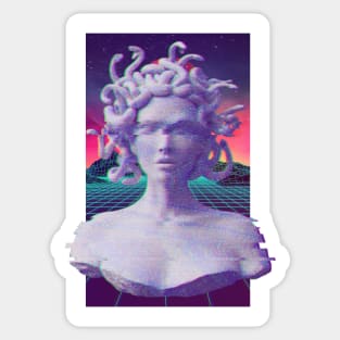 Aesthetic Vaporwave Statue - Medusa Sticker